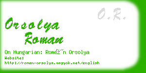 orsolya roman business card